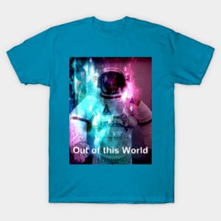 Astronaut with Beautiful Colors and Shapes Out of this World T-Shirt